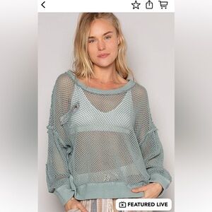 NWOT POL Shirt with cute pocket detail size large